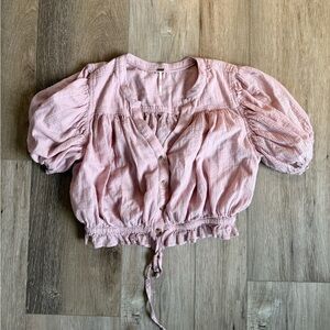 Free People Little Cloud Button Up